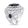 Image 2 : 11.97ct Bue sapphire & diamond ring