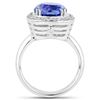 Image 2 : 4.96ct Tanzanite 14K White Gold Ring