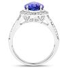 Image 2 : 3.25ct Tanzanite 14K White Gold Ring