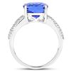 Image 2 : 4.85ct Tanzanite 14K White Gold Ring