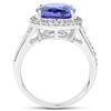 Image 2 : 5.6ct Tanzanite 14K White Gold Ring