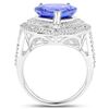 Image 2 : 4.9ct Tanzanite 14K White Gold Ring