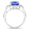 Image 2 : 4.58ct Tanzanite 14K White Gold Ring