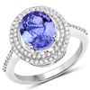 Image 1 : 2.68ct Tanzanite 14K White Gold Ring