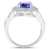 Image 2 : 2.68ct Tanzanite 14K White Gold Ring