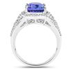 Image 2 : 5.11ct Tanzanite 14K White Gold Ring