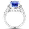 Image 2 : 6.14ct Tanzanite 14K White Gold Ring