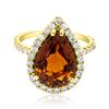 Image 1 : 4.59ct Natural TOURMALINE 14K Yellow Gold 4gm Ring