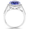 Image 2 : 4.99ct Tanzanite 14K White Gold Ring