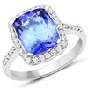 Image 1 : 3.4ct Tanzanite 14K White Gold Ring