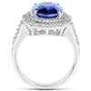 Image 2 : 3.85ct Tanzanite 14K White Gold Ring