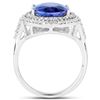 Image 2 : 4.89ct Tanzanite 14K White Gold Ring