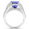 Image 2 : 5.16ct Tanzanite 14K White Gold Ring