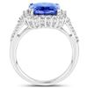 Image 2 : 4.6ct Tanzanite 14K White Gold Ring