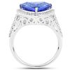 Image 2 : 4.88ct Tanzanite 14K White Gold Ring