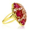 Image 2 : 18.21ct RUBY 14K YELLOW Gold 21.2gm Ring