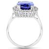 Image 2 : 5.81ct Tanzanite 14K White Gold Ring