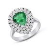 Image 2 : 1.78ct NATURAL Emerald 18K White Gold Ring