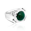 Image 2 : 7.86ct Natural Emerald 14K White Gold 15.7gm Ring