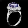 Image 2 : 14k Gold 5.0ct Tanzanite 0.85ct Diamond Ring