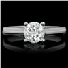 Image 1 : 14k White Gold 1.05ct Diamond Ring