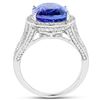 Image 2 : 7.02ct Tanzanite 14K White Gold Ring