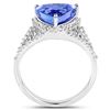 Image 2 : 4.08ct Tanzanite 14K White Gold Ring