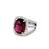 Image 5 : 5.47ct NATURAL Rubellite Tourmaline 18K White Gold Ring