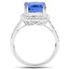 Image 2 : 5.73ct Tanzanite 14K White Gold Ring
