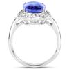 Image 2 : 3.88ct Tanzanite 14K White Gold Ring