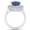 Image 2 : 6.14ct Tanzanite 14K White Gold Ring