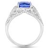 Image 2 : 2.68ct Tanzanite 14K White Gold Ring