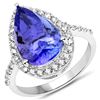 Image 1 : 5.64ct Tanzanite 14K White Gold Ring