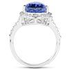 Image 2 : 5.64ct Tanzanite 14K White Gold Ring