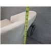 Image 8 : Rolling Curved Back Upholstered Chair w/ Skirt & Pull Ring 22"x21"x34"H