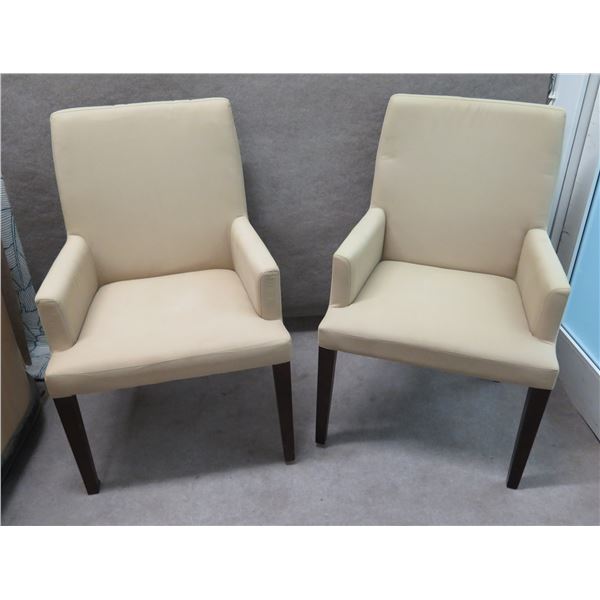 Qty 2 Koda Upholstered Armchairs 24" x 18" x 38"H