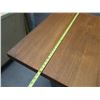 Image 8 : Composition Wooden Table on Pedestal Base 36" x 36"x 35"H (surface has scratches, needs refinishing)