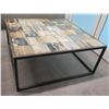 Image 1 : Metal Coffee Table w/ Hard Wood or Stone Material 42"x42"x18"H (Heavy)