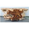 Image 2 : Very Large Solid Teak Root Live Edge Console Table, Approx. 72" x 20" x 37"H (Heavy