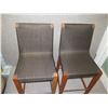 Image 2 : Qty 2 Quinta Teak Woven Counter Height Chairs 20" x 14" x 42"H