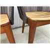 Image 8 : Qty 2 Tribu Mood Teak Chairs w/ Braided Back 23"x18"x31"H (each retail $1440 when new)