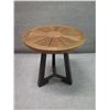 Image 2 : Sutherland Round Wooden Side Table on Tripod Base 24" Dia, 25"H