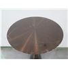 Image 2 : Eric Brand Round Table w/ Pedestal Base 26" Dia, 42"H (Surface is badly scratched)