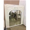 Image 1 : LARGE WHITE WOODEN FRAMED MIRROR-APPROX. 64" X 60"