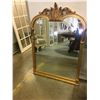 Image 2 : WOOD FRAMED GOLD FINISH WALL MIRROR-APPROX. 33" X 47"