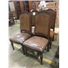 Image 2 : SET OF 6 MAHOGANY FINISH DINING CHAIRS