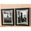 Image 2 : GROUP OF 4 FRAMED DECORATIVE BLACK & WHITE ART PRINTS - EACH MEASURES 21 1/2" X 27 1/2"