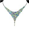 Image 1 : Natural Kyanite Apatite Peridot Tourmaline Necklace