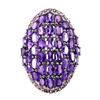 Image 1 : Natural Amethyst & Rhodolite Garnet Ring