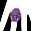 Image 3 : Natural Amethyst & Rhodolite Garnet Ring